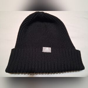 Adidas Classic Black Ribbed Beanie - One Size OS Hat